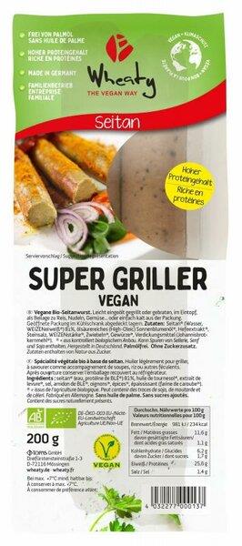 Super Griller vegan, Wheaty, 200g