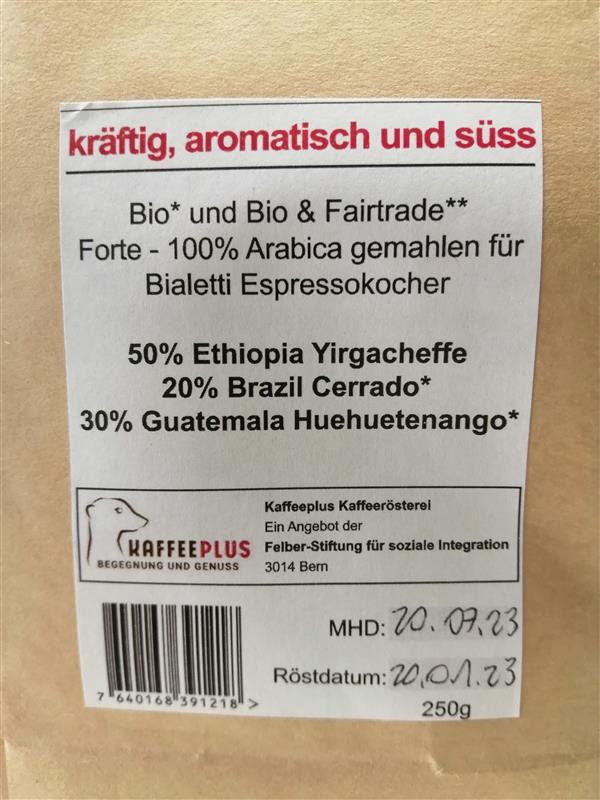 LOLA Kaffee kräftig, KaffeePLUS, 250g – Bild 2