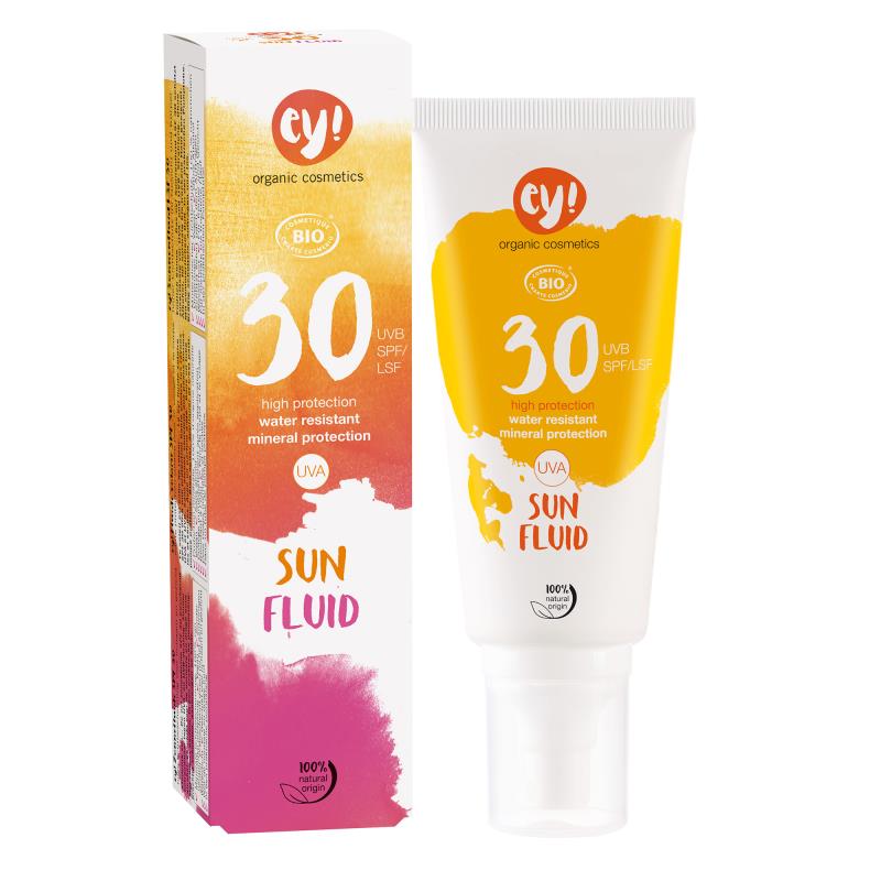Sun Fluid LSF 30, Ey! Organic cosmetics, 100ml NICHT LIEFERBAR